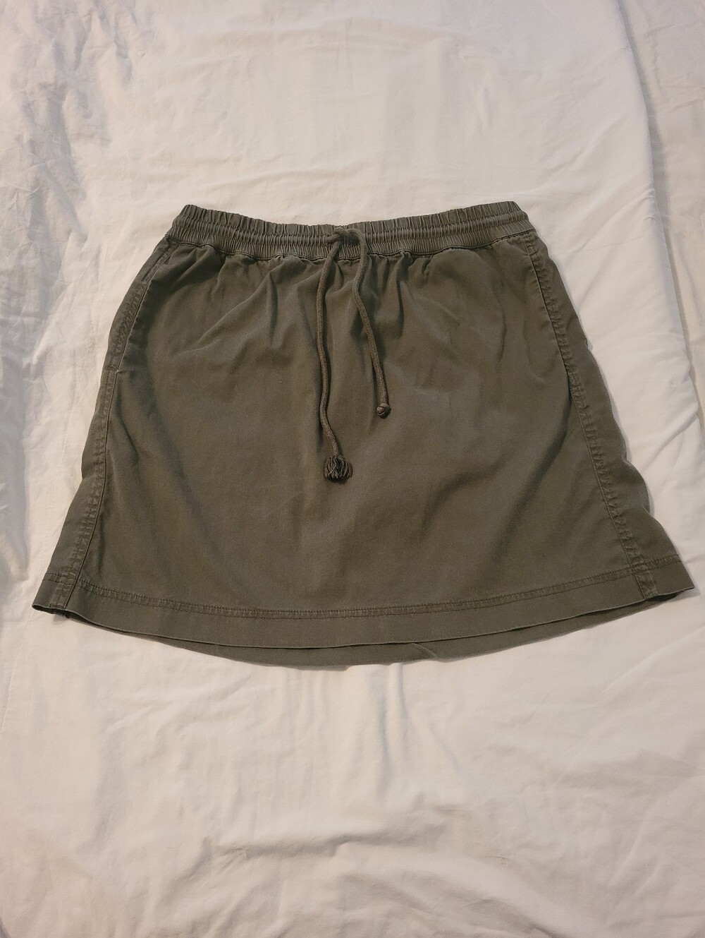 Lou & Grey By Loft Casual Olive Skirt Size Large Easy Breezy Perfect For Summer